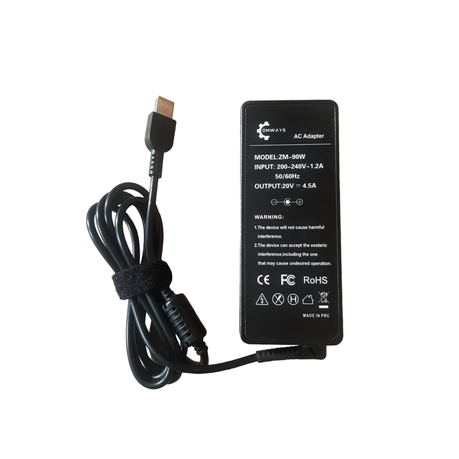 Comways - Replacement Charger For Lenovo 90W 20V 4.5A - ( USB PIN )