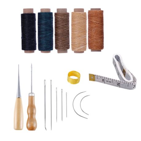 Craft Leather Sewing Tool Kit Handmade Sewing Needle Stitching 16pcs