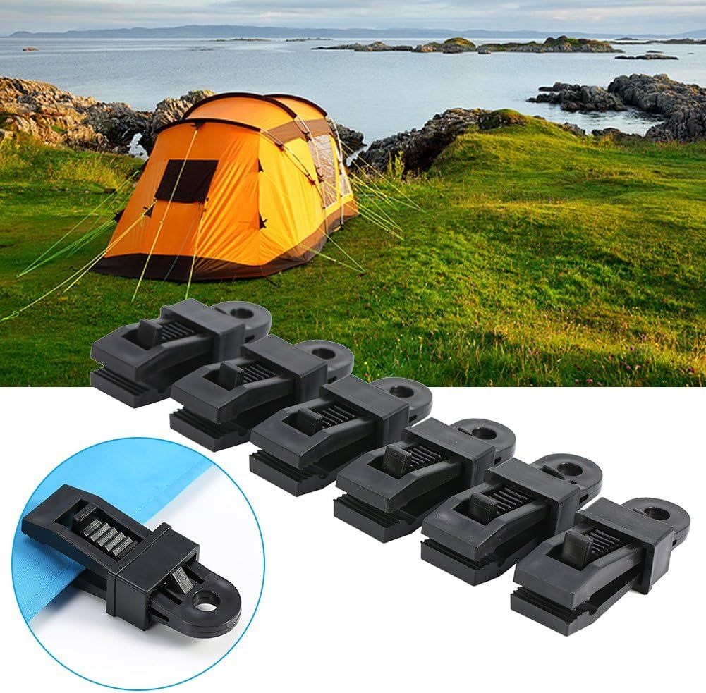 Crocodile Tarp Clips Tent Awning Clamps Set -6 Piece variant image 2