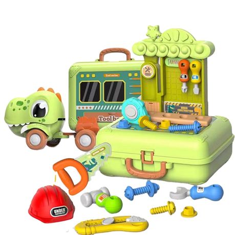 Dinosaur Truck - Tool Box Toy Set - Toys for Boys