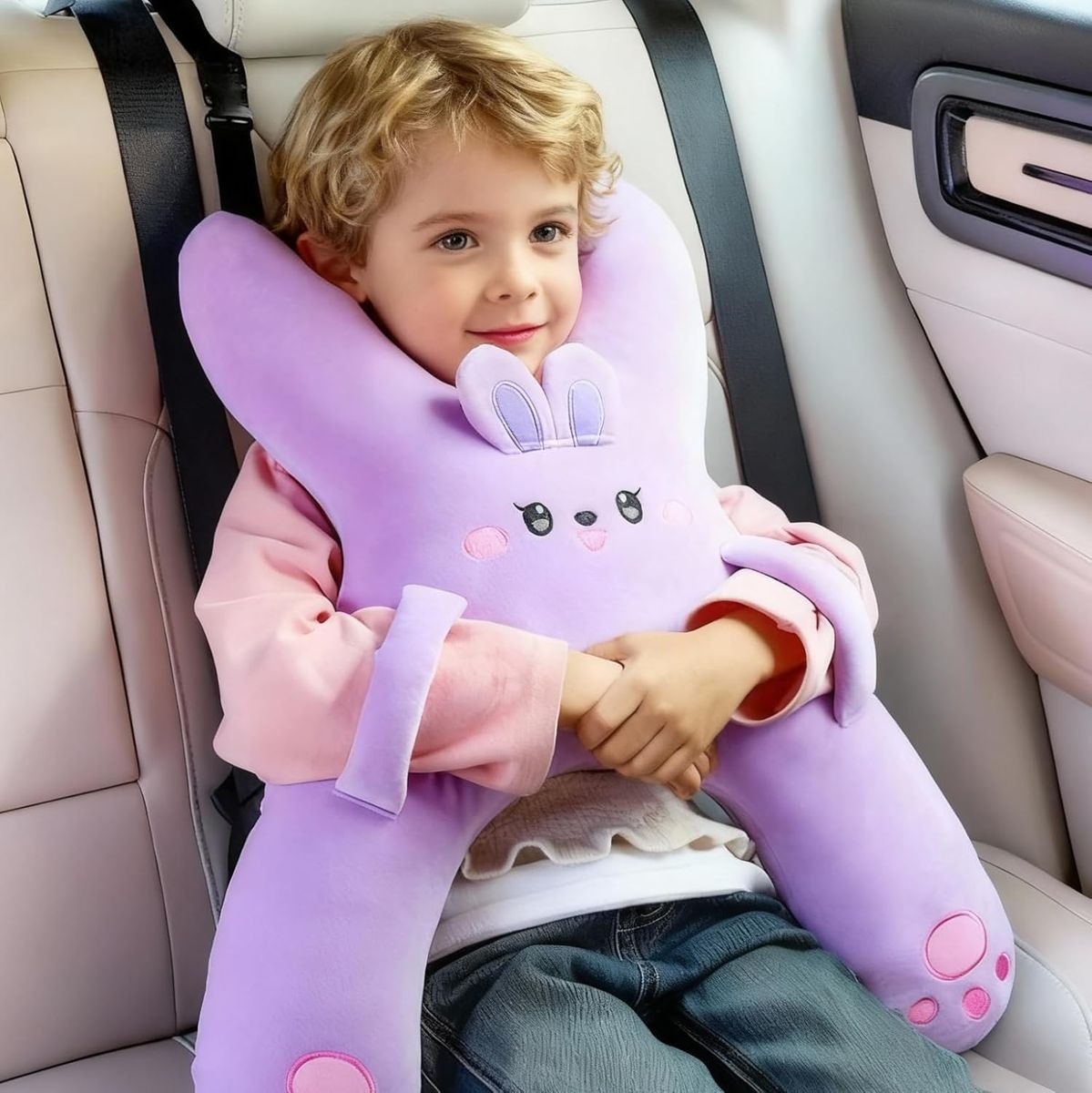 Ergonomic Kids Car Seat Cushion – Purple variant image 2