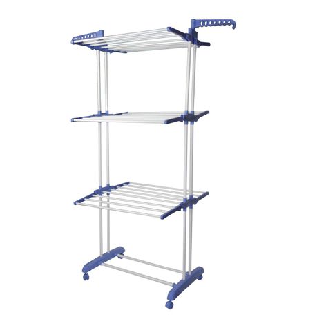 Extra Foldable Large Clothes Airer 3 Tier Outdoor Laundry Dryer Rack Line
