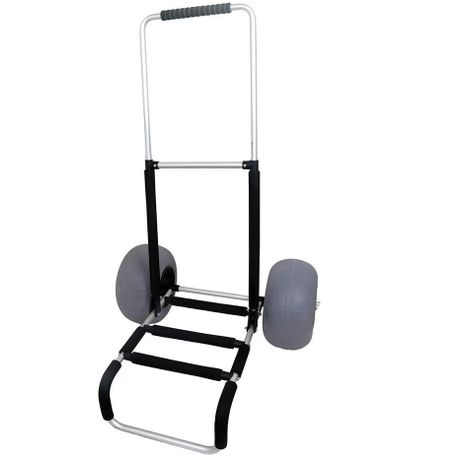 Foldable Beach Sand Cart Trolley with Large 12-inch Two Balloon Tires