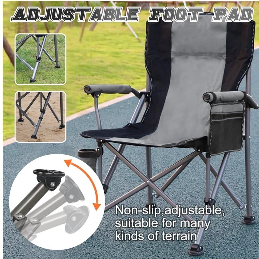 Foldable Camping Chair with Cup Holder and Carry Bag variant image 4