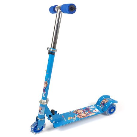 Foldable Kick Kids Scooter With 3 PVC Light Wheels