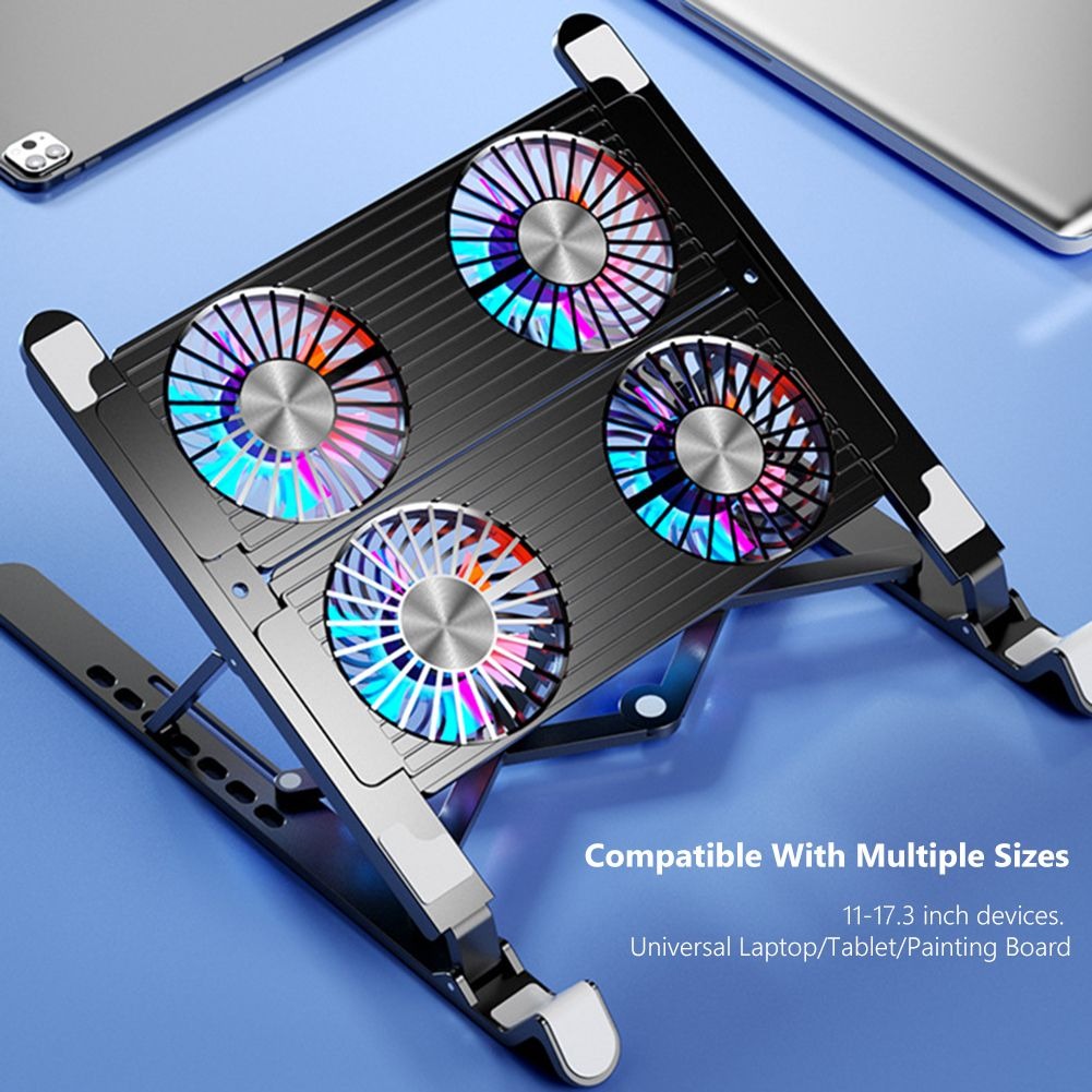 Foldable Laptop Cooling Pad with 4 Cooling Fans variant image 2