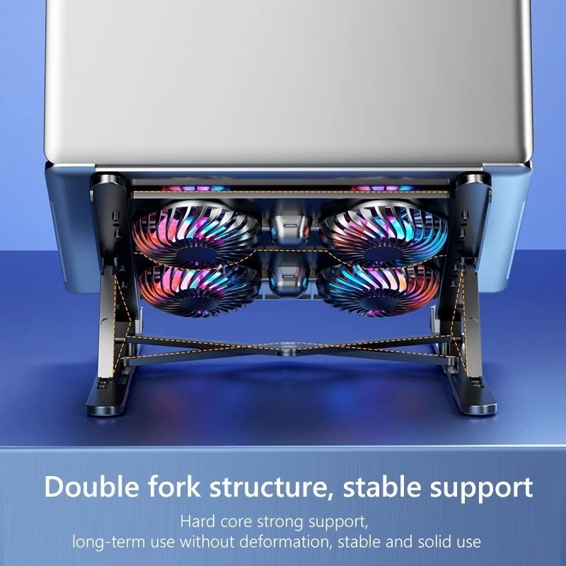 Foldable Laptop Cooling Pad with 4 Cooling Fans variant image 4