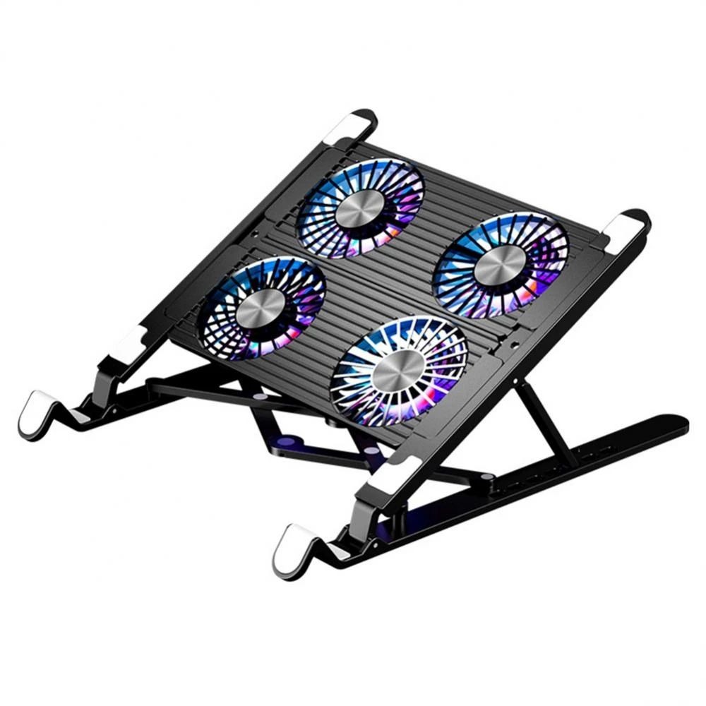 Foldable Laptop Cooling Pad with 4 Cooling Fans