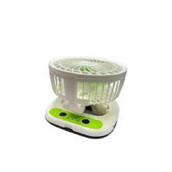 Foldable Rechargeable Stand Fan-Green variant image 3