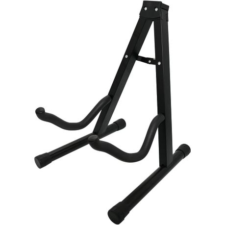 Folding Electric Acoustic Bass Guitar Stand Floor Rack Holder Black