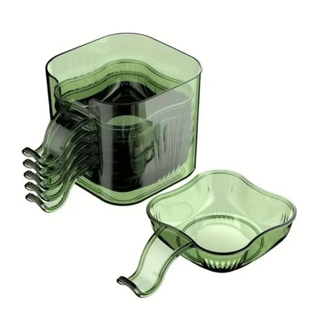 Green Colour Set of 6 Dip Bowl for Snacks