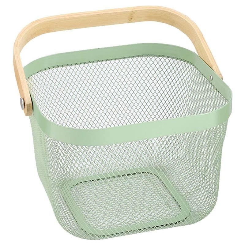 Green Metal Mesh Storage Basket – Multi-Purpose Home Organiser