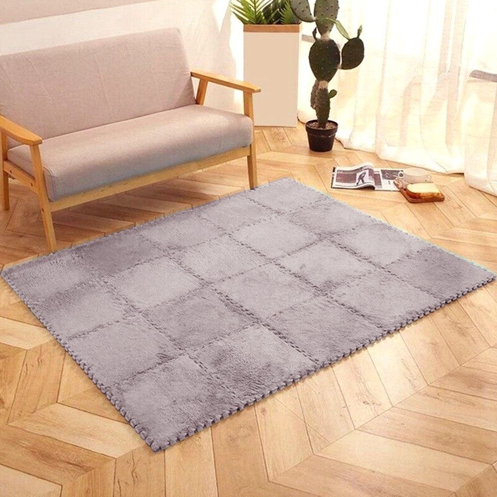 Grey -Door Mat, 10 Pieces/Set Puzzle Carpet variant image 2