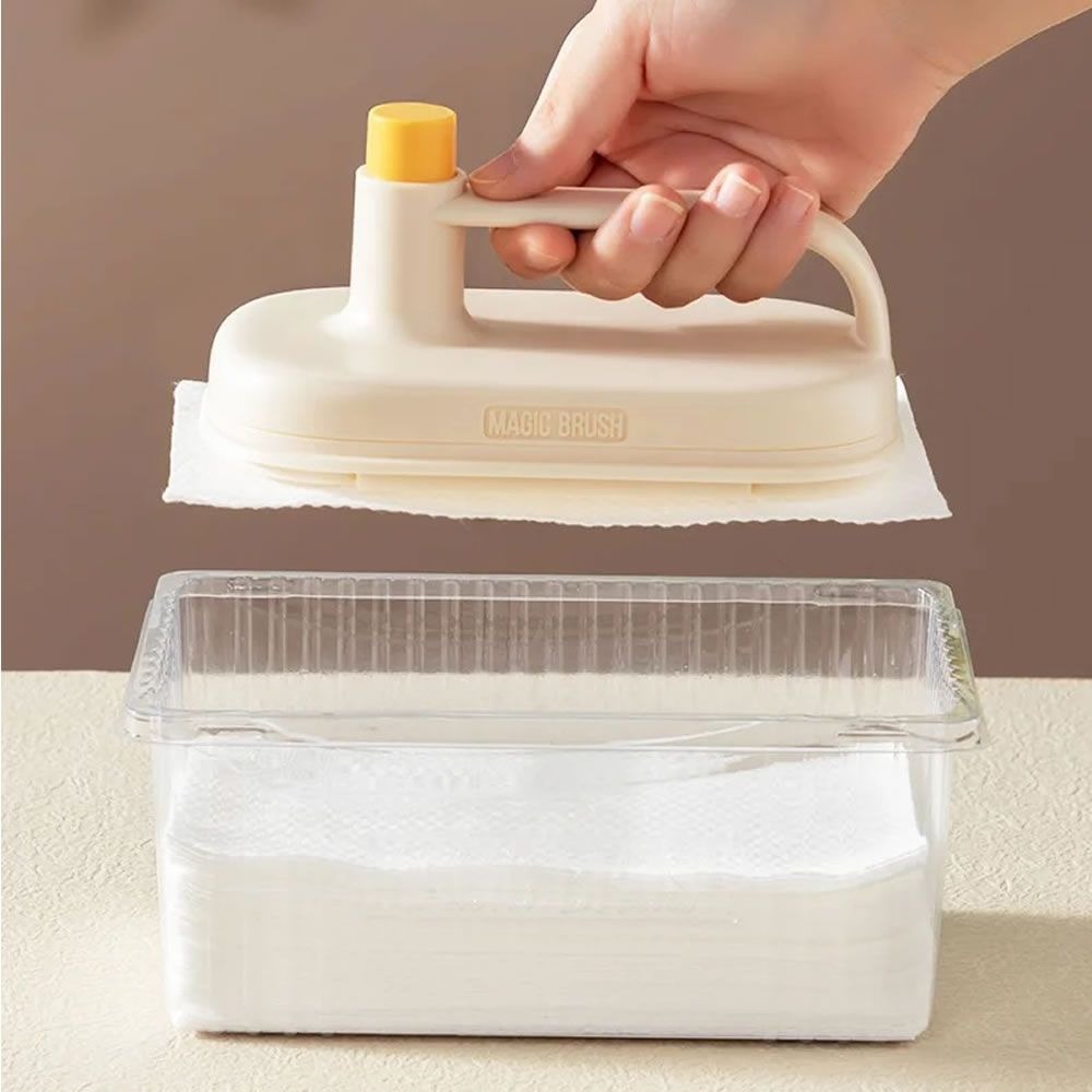 Kitchen Dishcloth Handle Kit with 50 Disposable Cleaning Cloths variant image 3