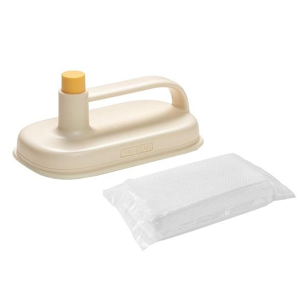 Kitchen Dishcloth Handle Kit with 50 Disposable Cleaning Cloths
