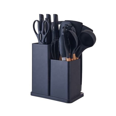 Kitchen Utensil Set 19 Piece - Black