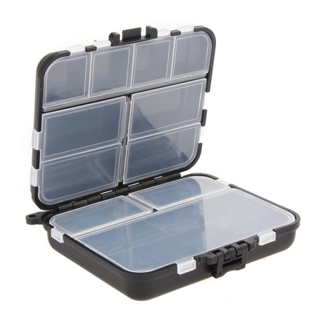 Light Weight Hook Bait Tackle Fishing Box- Black