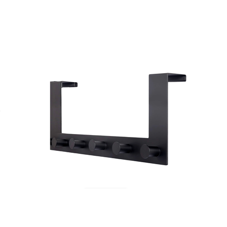 Matte Black Door Hook- 5 Hooks