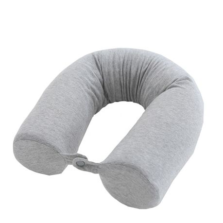 Memory Foam Twist Neck Pillow - Grey