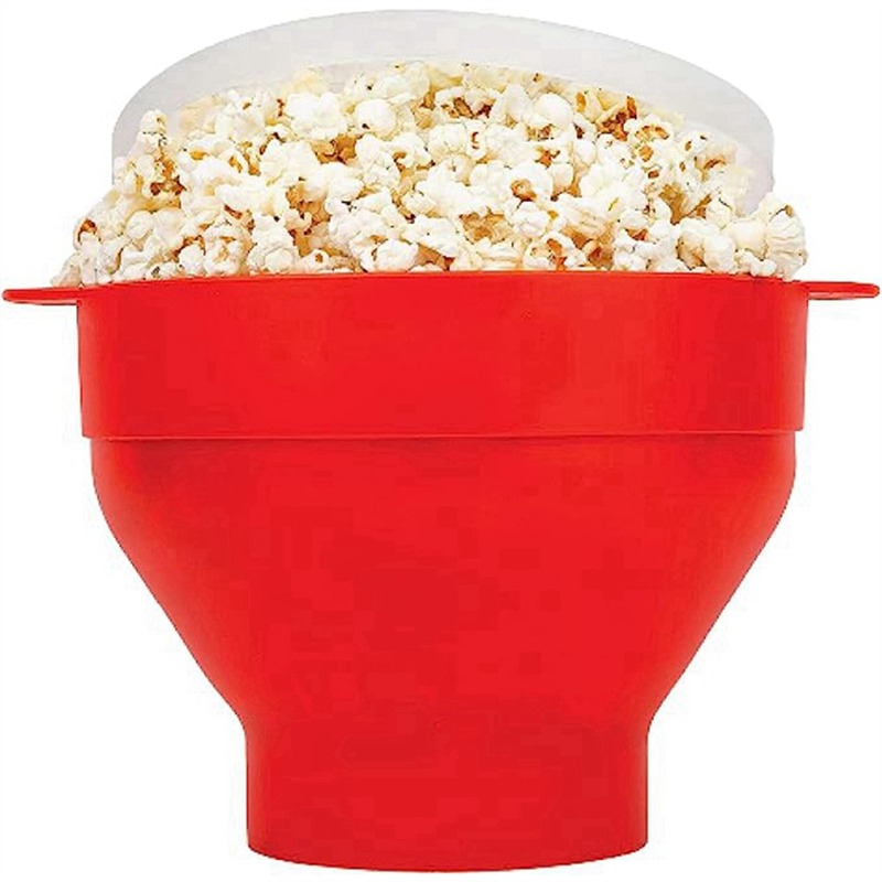 Microwave Silicone Popcorn Maker with Lid variant image 2