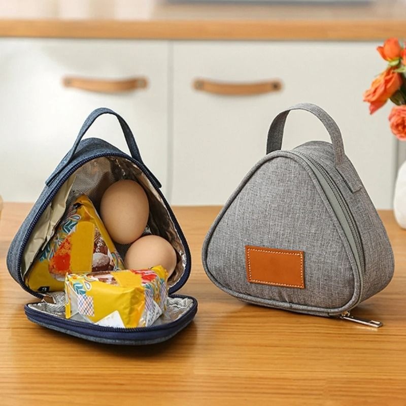 Mini Triangular Insulated Lunch  Bag - Blue variant image 2