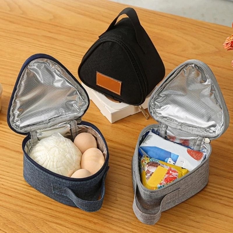 Mini Triangular Insulated Lunch  Bag - Blue variant image 3