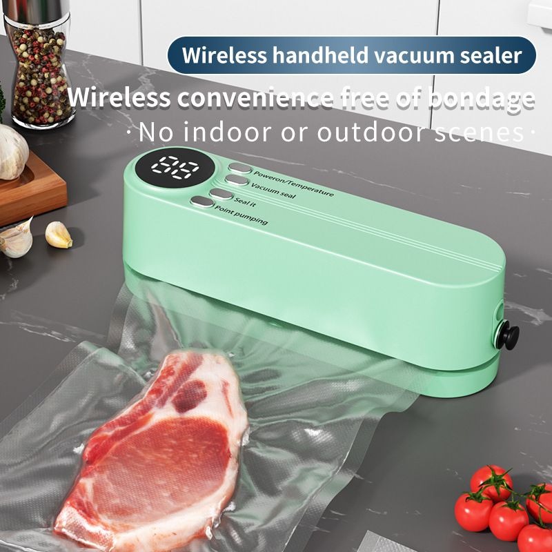 Mini vacuum sealing machine with USB rechargeable for compact storage variant image 3
