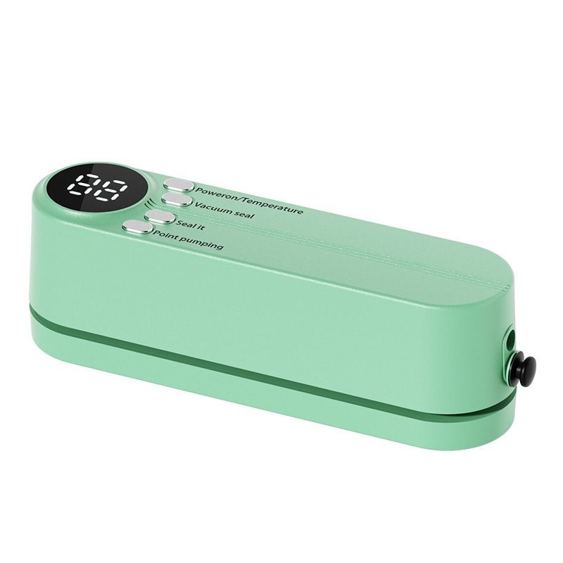 Mini vacuum sealing machine with USB rechargeable for compact storage