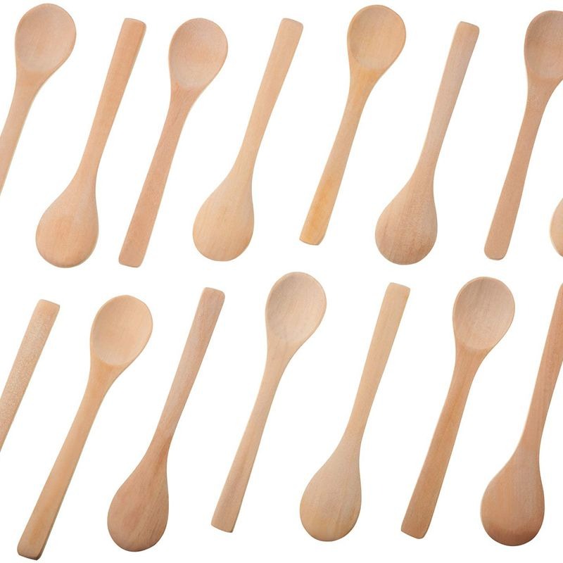 Mini Wooden Honey & Condiment Spoons Set (30 Pack) variant image 2