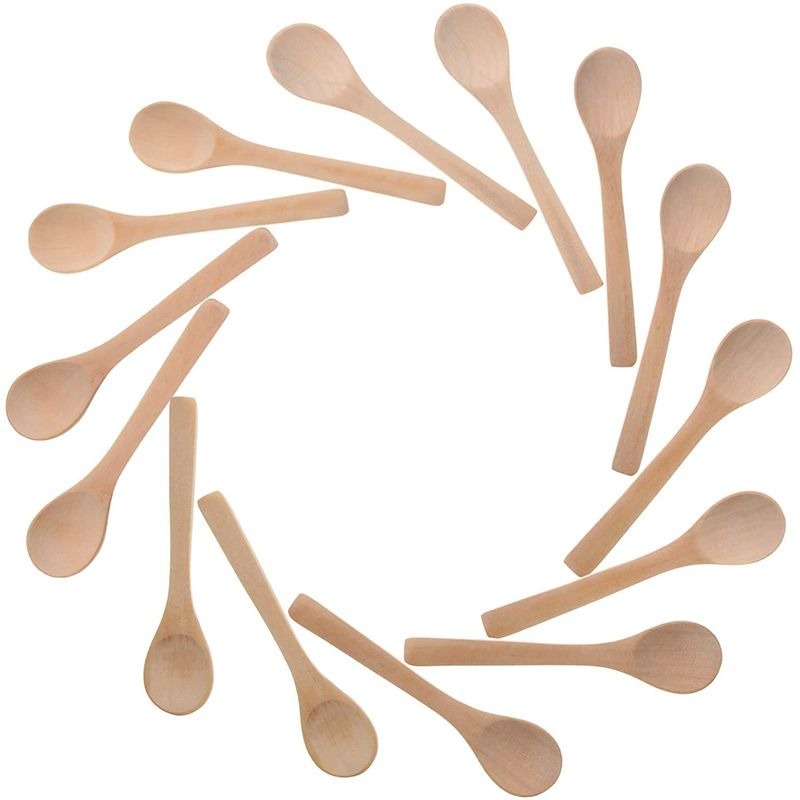 Mini Wooden Honey & Condiment Spoons Set (30 Pack) variant image 3