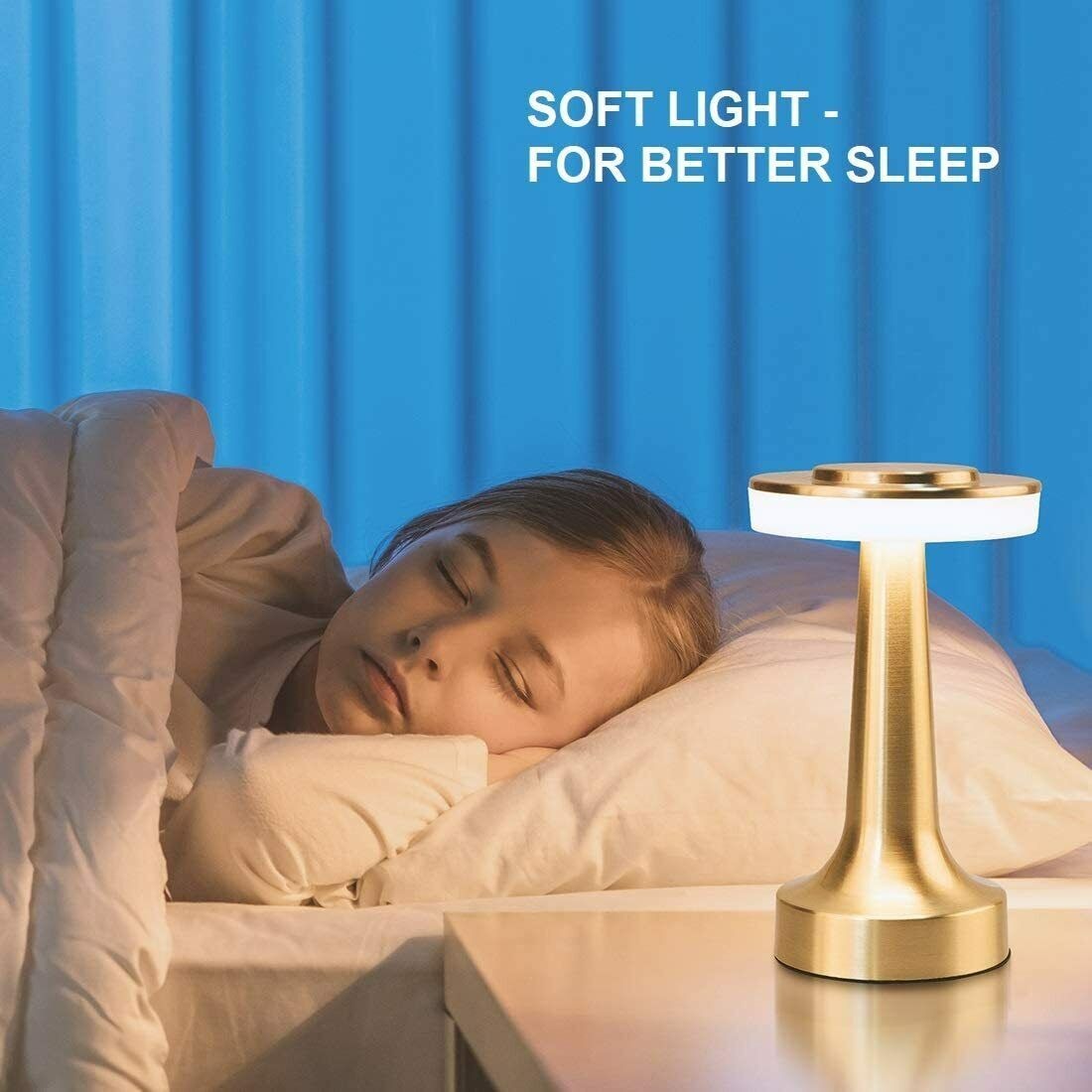 Modern Metal LED Desk Lamp - Gold variant image 6