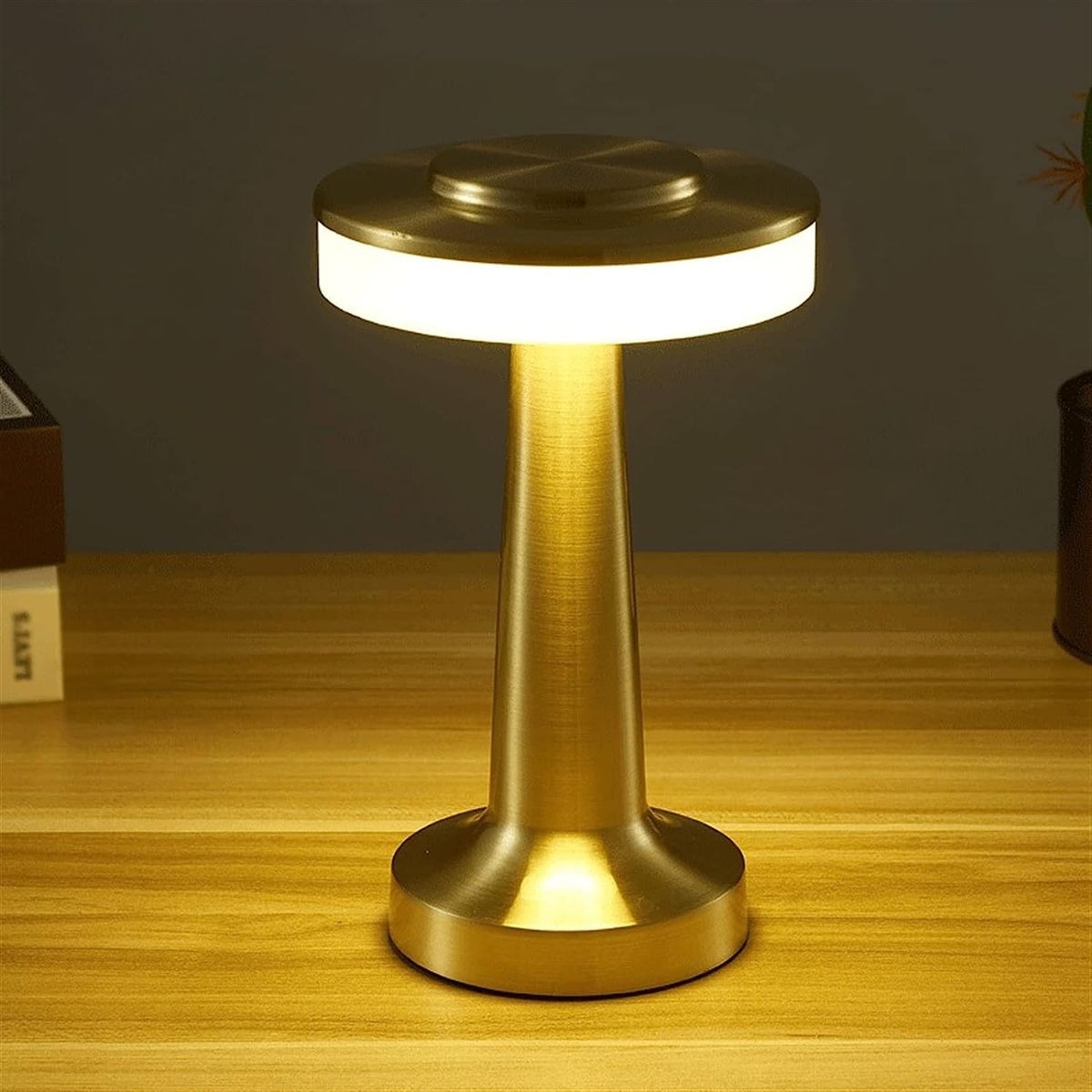 Modern Metal LED Desk Lamp - Gold variant image 9