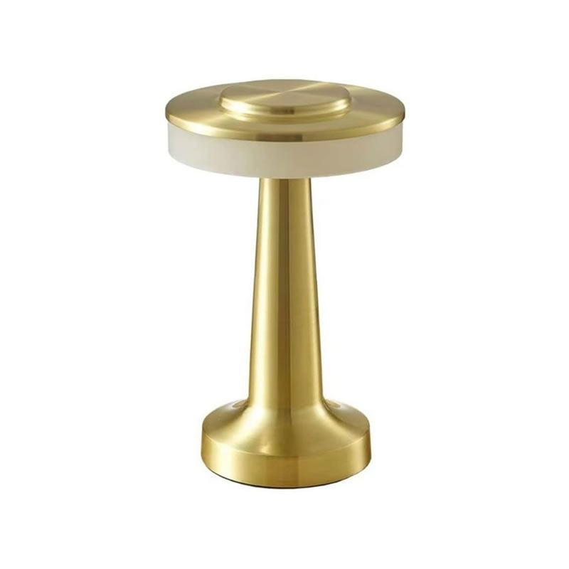 Modern Metal LED Desk Lamp - Gold
