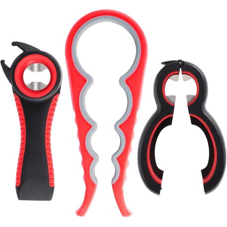 Multi Function Can Opener Bottle Opener Kit with Silicone Handle Easy