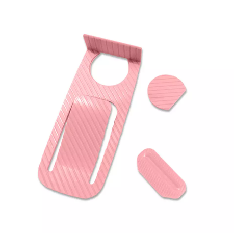Multi-function Door Stopper Door Open Wedge Shaped Holder - Pink