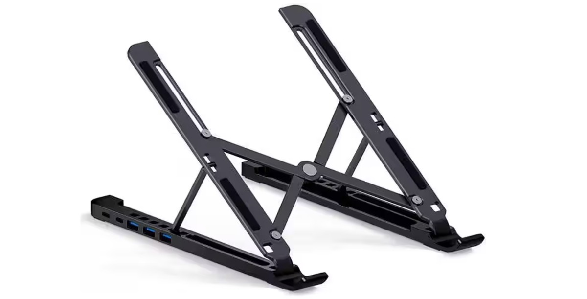 Multi-Functional Laptop Stand with USB Docking Station