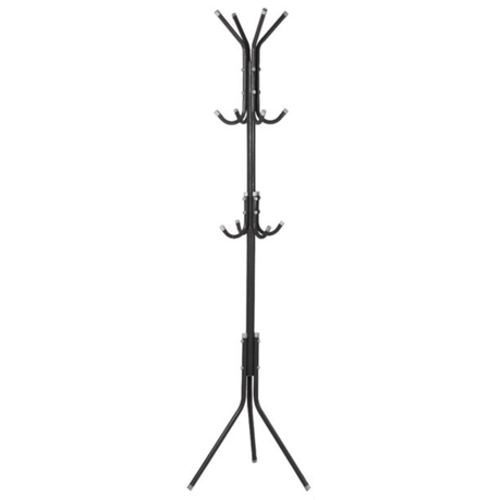 Multi-Hook Metal Coat & Hat Rack - 172cm