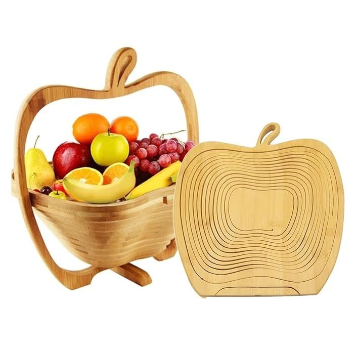 Multifunctional Bamboo Foldable Fruit Basket variant image 3
