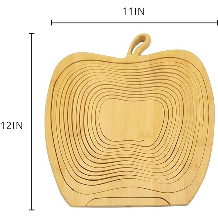 Multifunctional Bamboo Foldable Fruit Basket variant image 6