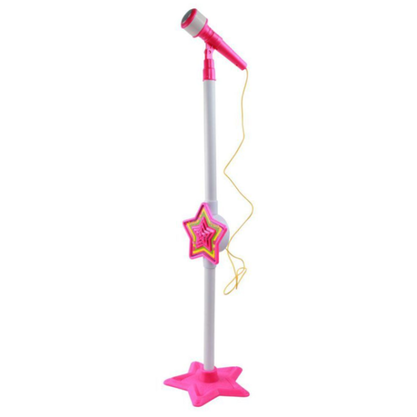 Music World Girls Microphone Stand - Pink