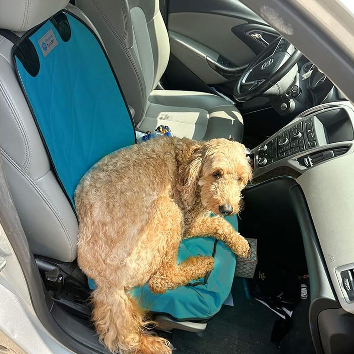 Non-Slip Pet Car Front Seat Cover - Blue variant image 4