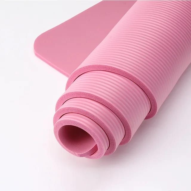 Non-Slip Soft Eco Friendly Thicker NBR Yoga Mat - Pink variant image 2