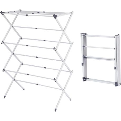 Ojees 3-Tier Foldable & Expandable Clothes Drying Rack for Indoor & Outdoor