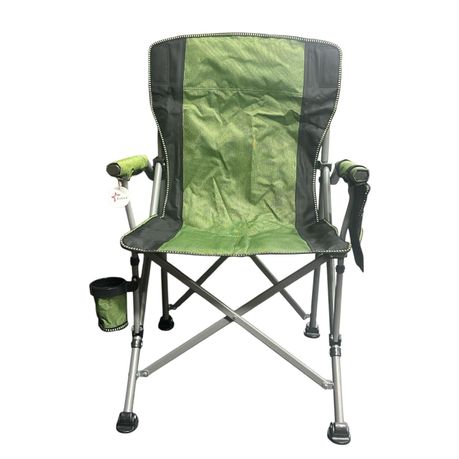 Ojees Folding Camping Chair with Cup Holder and Storage Bag - Green