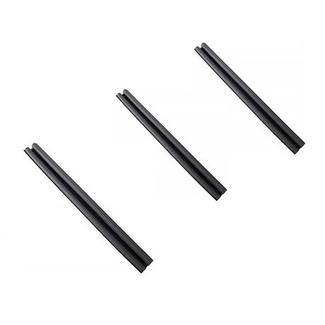 Ojees Homeware Door Draft Stopper Pack of 3 - Black