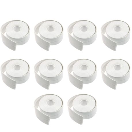 Ojees Homeware Tape Caulk Strip Waterproof & Self Adhesive - Pack of 10