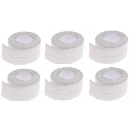 Ojees Homeware Tape Caulk Strip Waterproof & Self Adhesive - Pack of 6