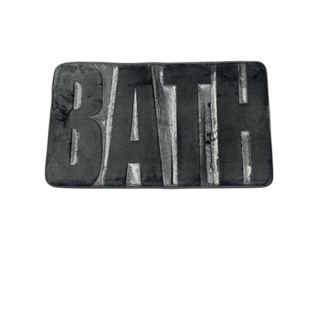 OJEES Smooth And Fancy Non-Slip Bath Mat - Black 75x45cm