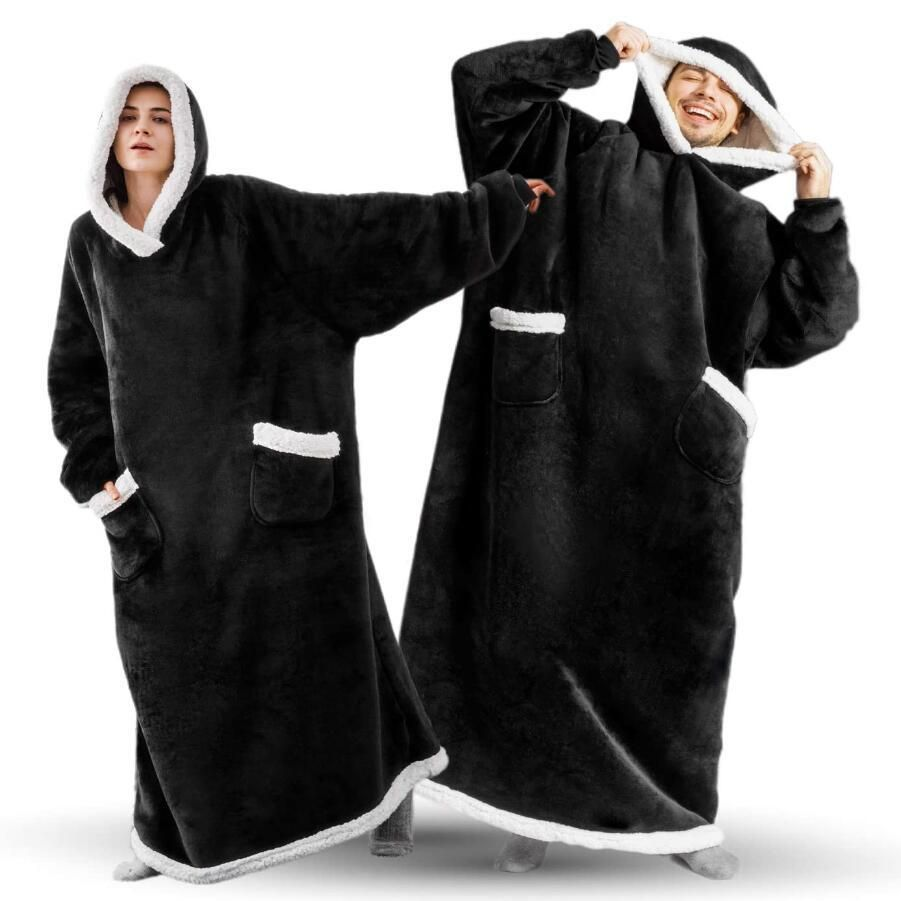 Ojees Wearable Blanket Hoodie Oversized variant image 2