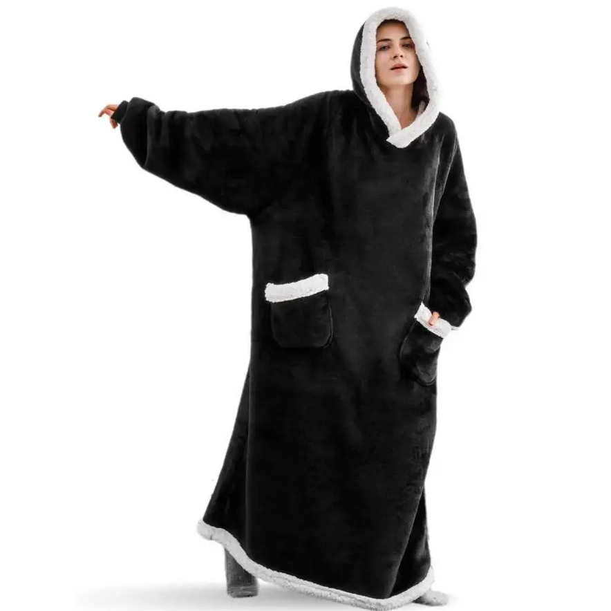 Ojees Wearable Blanket Hoodie Oversized